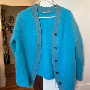 Everlane super fuzz alpaca cardigan